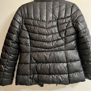 Black puffer coat